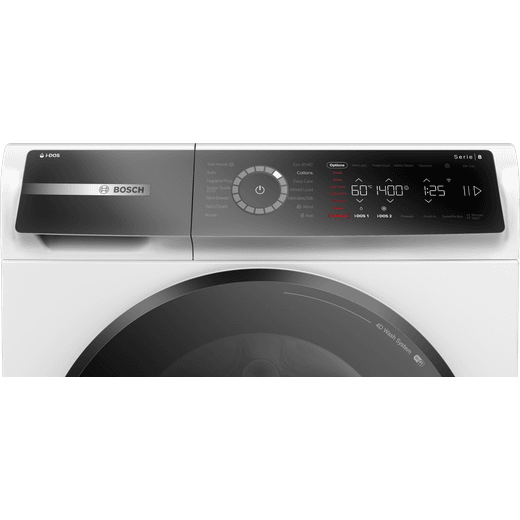 Bosch Serie 8 WGB264A1GB 11kg Washing Machine with 1351 rpm - White - Control panel