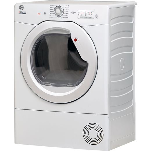 Hoover 8Kg Condenser Tumble Dryer - White - Left perspective