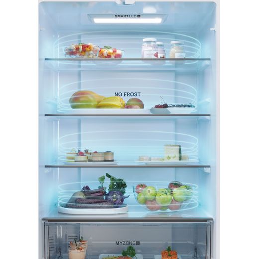 Haier American Fridge Freezer - Platinum Inox - Internal shot