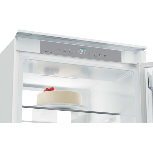 Hoover H-FRIDGE 600 Integrated 70/30 Total No Frost Fridge Freezer with Sliding Door Fixing Kit - White - Control panel shot 