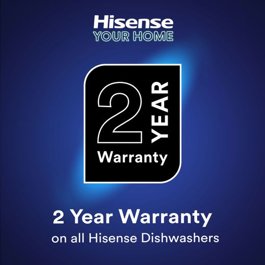Hisense Fully Integrated Standard Dishwasher - Silver - 2 year warranty