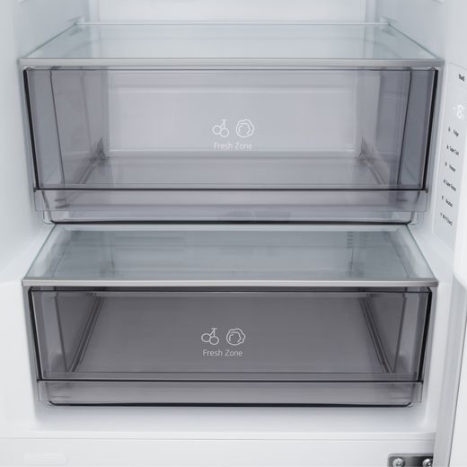 LG GBBSJ10DEP 186cm No Frost Fridge Freezer - Black - Close up drawer shot