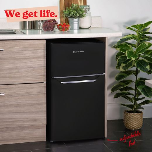 Russell Hobbs RH85UCFF482E1B Under-Counter Fridge Freezer in Black - Annotation - We get life shot
