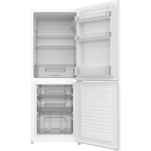 Indesit INKS 1201 W4UK 148cm Small Fridge Freezer - White - front with door open shot 