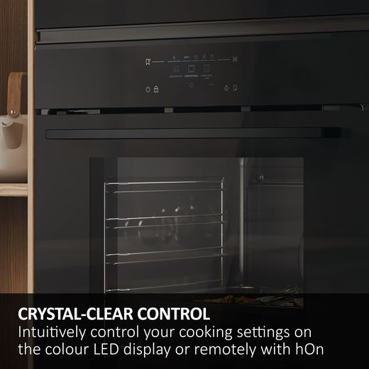 Haier ID Series 2 Built In Electric Single Oven - Black - Annotation - LED display shot
