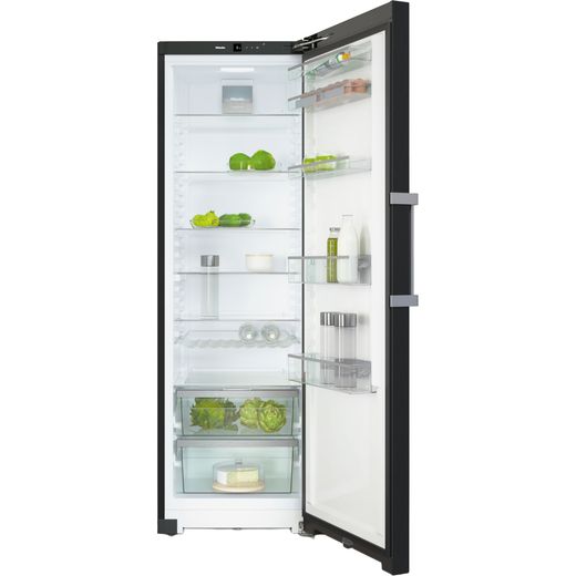 Miele KS4783DD BST 186cm Fridge - Black Steel - Door open