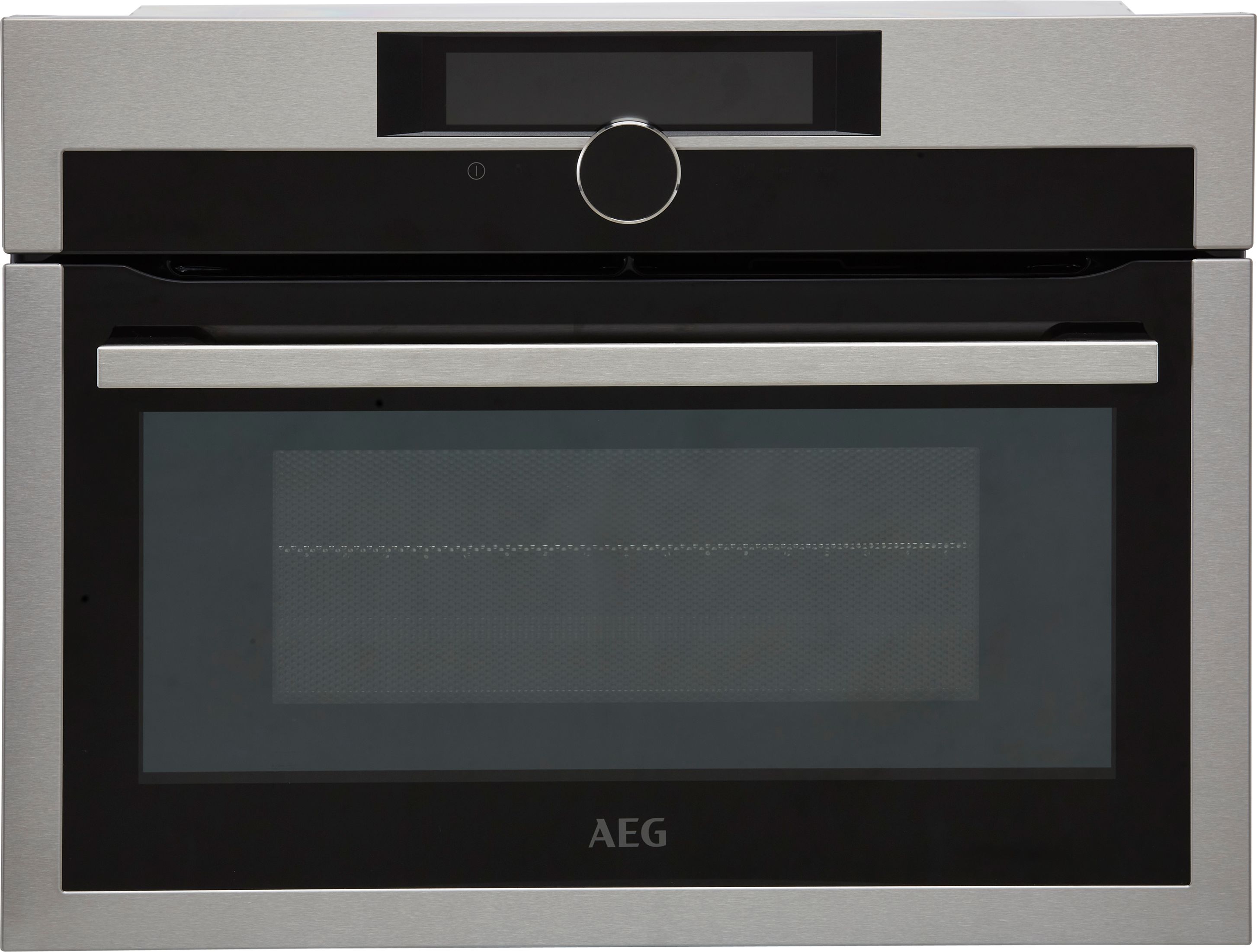AEG KME968000M Built In Compact Electric Single Oven with Microwave Function - Stainless Steel, Stainless Steel