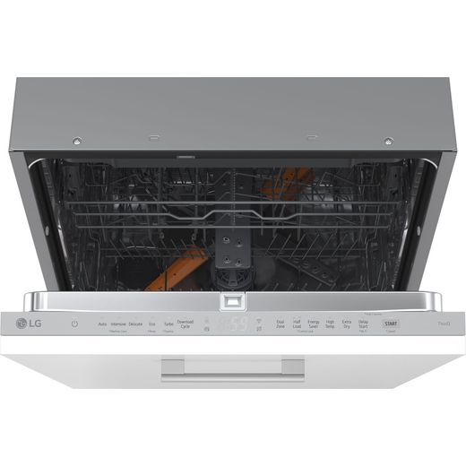LG QuadWash™ Fully Integrated Standard Dishwasher - Stainless Steel - control panel shot