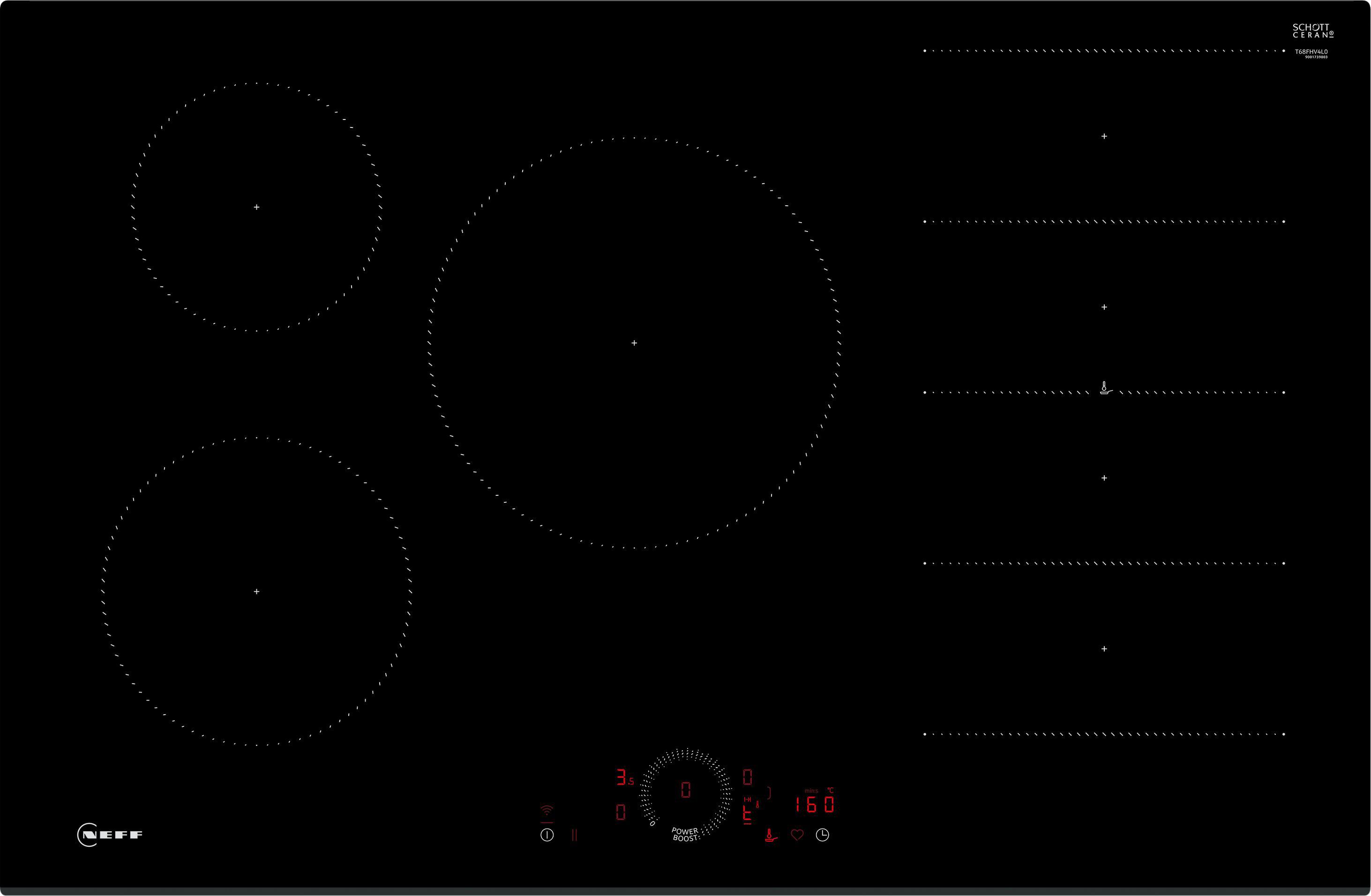 Image of NEFF N70 T68FHV4L0 80cm Induction Hob - Black, Black