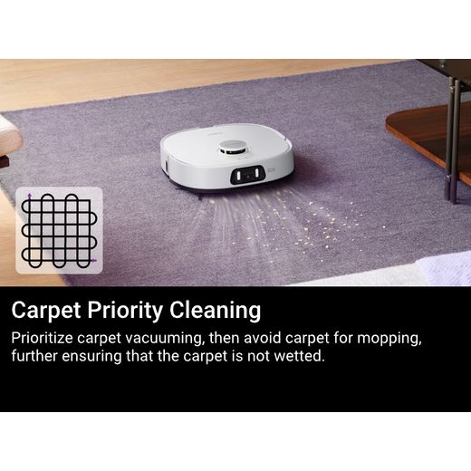Eureka J15 Robotic Vacuum Cleaner - White - annotation - priority  cleaning shot