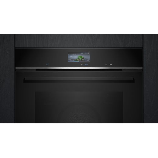 Siemens IQ-700 Built In Electric Single Oven - Black - Control panel  shot