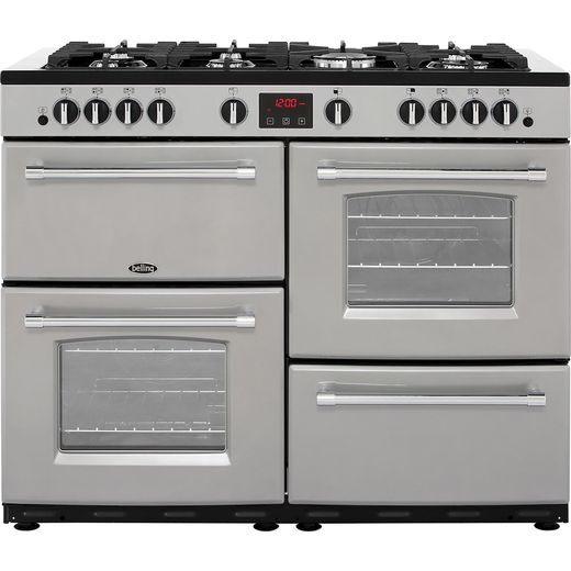 FarmhouseX110G_SI | Belling Range Cooker | Silver | ao.com