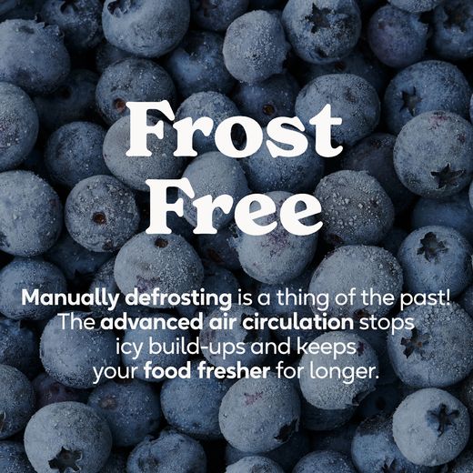 Russell Hobbs RH181TNF552E2SSWD 181cm 50/50 Frost Free Fridge Freezer - Stainless Steel - Annotation - frost free shot