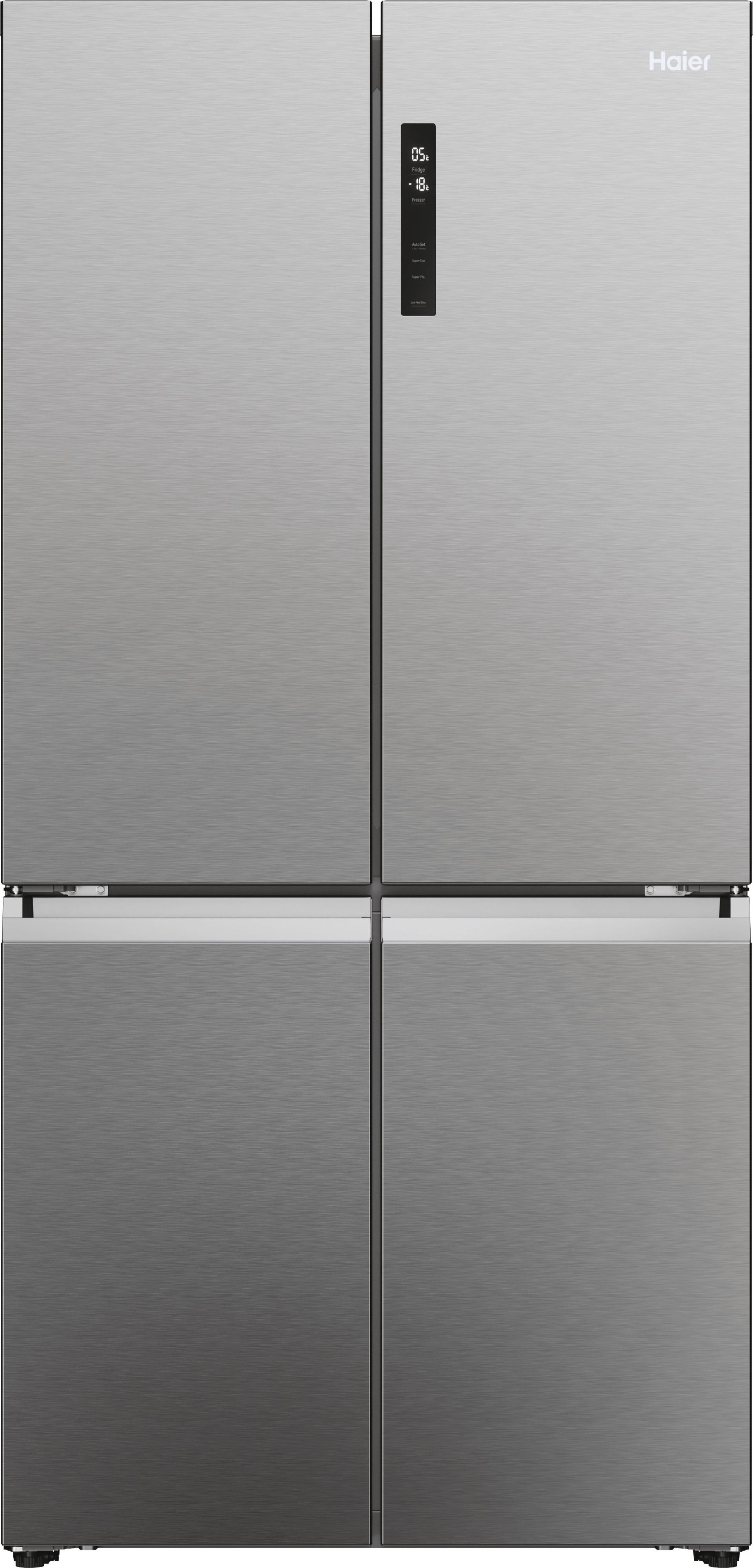 Haier Cube 90 Series 5 HCR5919ENMP Total No Frost American Fridge Freezer - Stainless Steel - E Rated, Stainless Steel