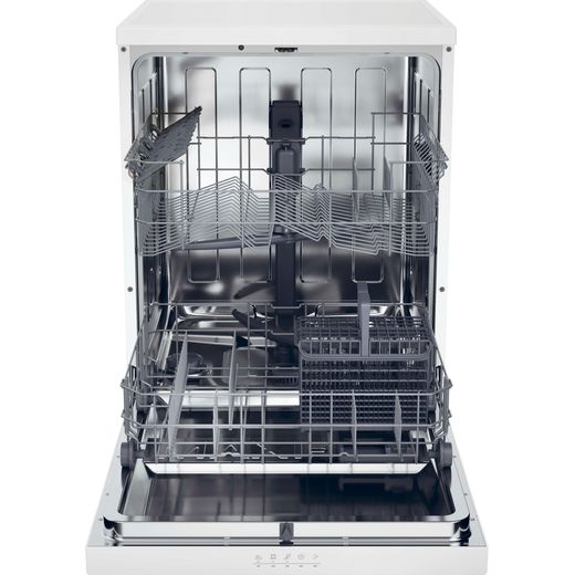 Hoover H-DISH 300 Standard Dishwasher - White - Front with door open shot
