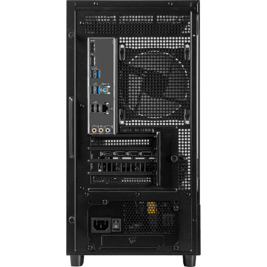 3XS Core Gaming PC - NVIDIA® GeForce RTX™ 5070, Intel® Core™ i5, 1TB SSD, 16 GB RAM - Black - back shot