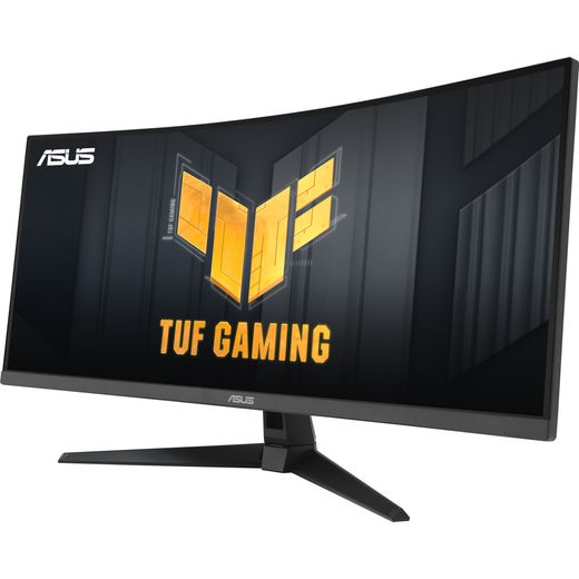 ASUS TUF Gaming VG34VQ3B UltraWide Quad HD 34" Monitor with AMD FreeSync - Black - Left perspective shot
