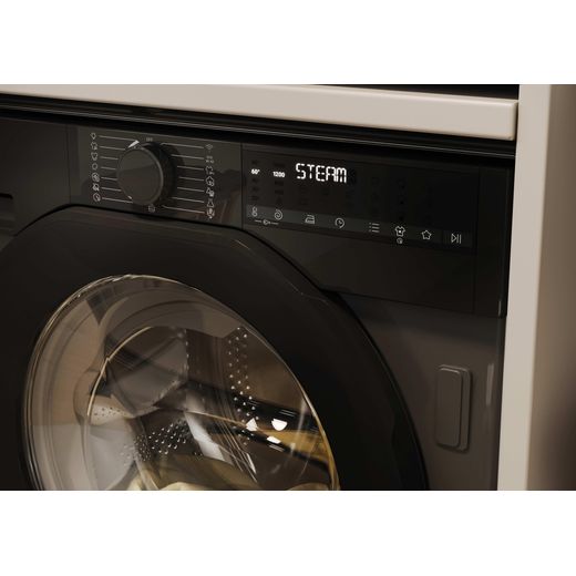 Haier BHA6S69M6DB9RJ80 Integrated 9kg Washing Machine with 1600 rpm - Graphite / Black - Close up control panel shot9 kg 1600 RPM Graphite_5