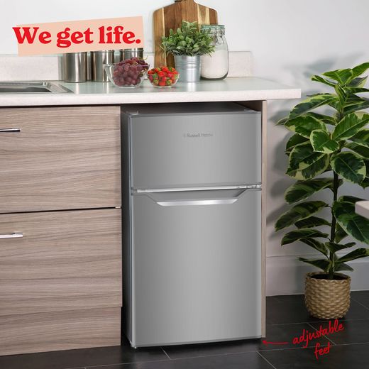Russell Hobbs RH85UCFF482E1SS Under-Counter Fridge Freezer in Stainless Steel - Fridge freezer in kitchen shot 