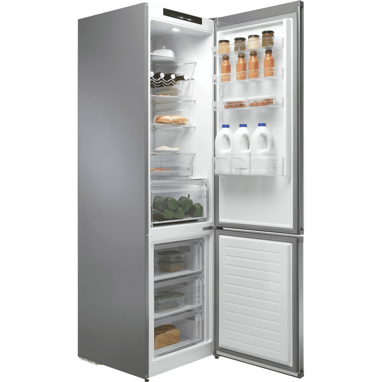 bosch serie 4 kgn392ldfg 70 30 fridge freezer inox