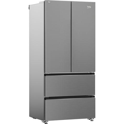 Beko American Fridge Freezer - Stainless Steel - Right perspective