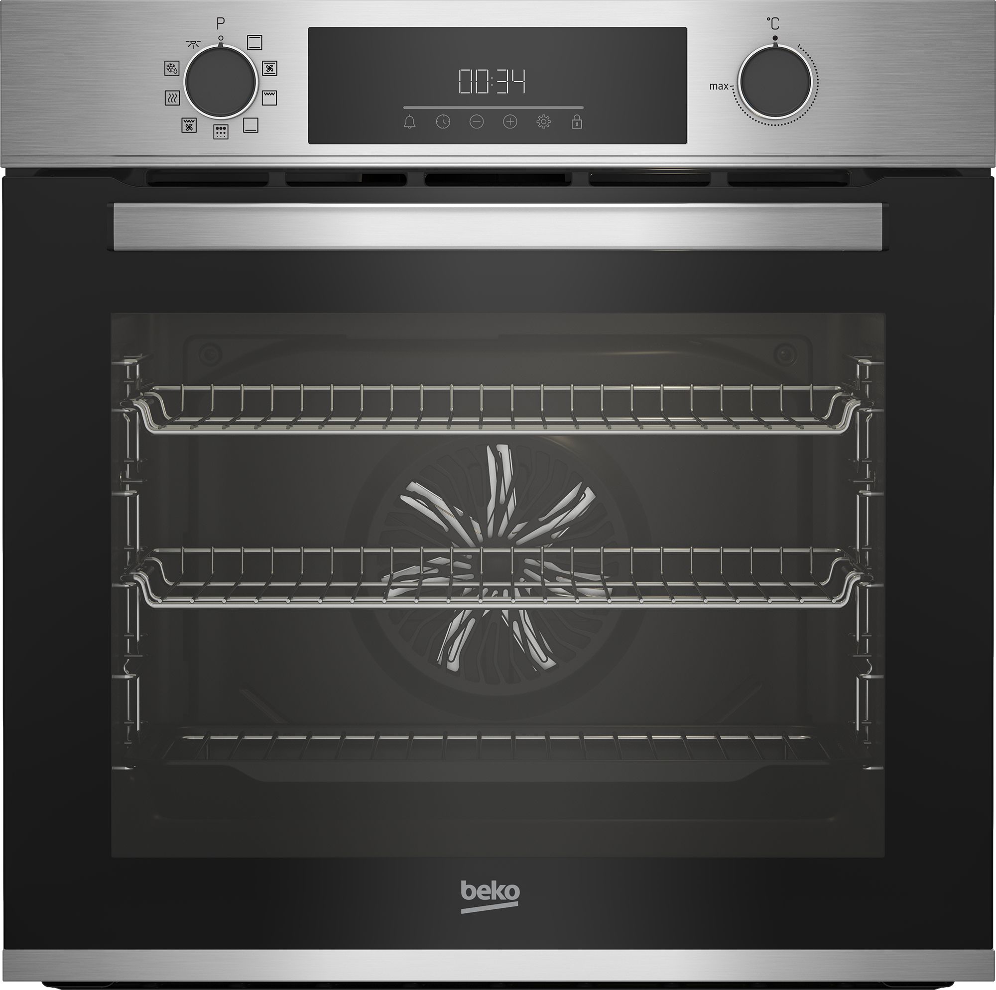 Beko BBIE12301XMP Built In Electric Single Oven - Stainless Steel - A Rated, Stainless Steel