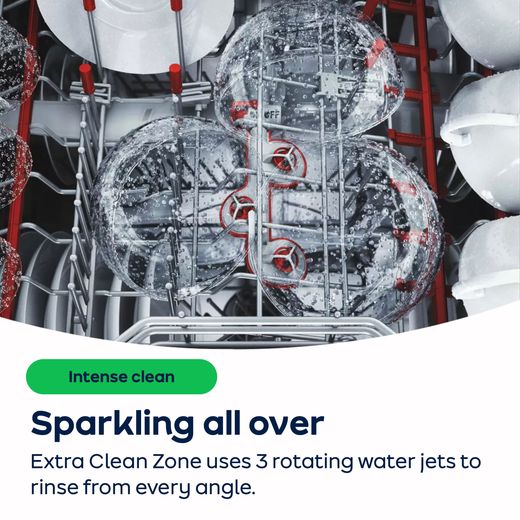 Bosch Series 6 Fully Integrated Standard Dishwasher - Silver - AO Annotation -  Extra-Clean-Zone