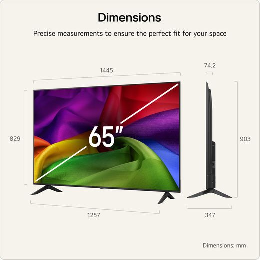 LG 65NU800B6LA.AEKQ TV 165.1 cm (65") 4K Ultra HD Smart TV Wi-Fi_3