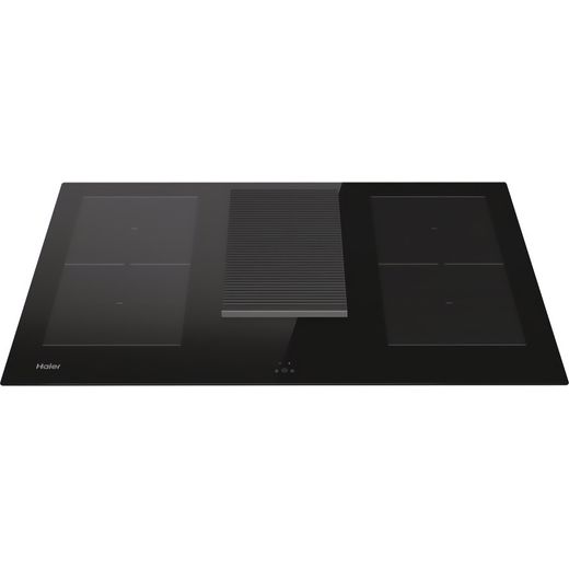 Haier 33803037 83cm Induction Hob - Black - High perspective shot