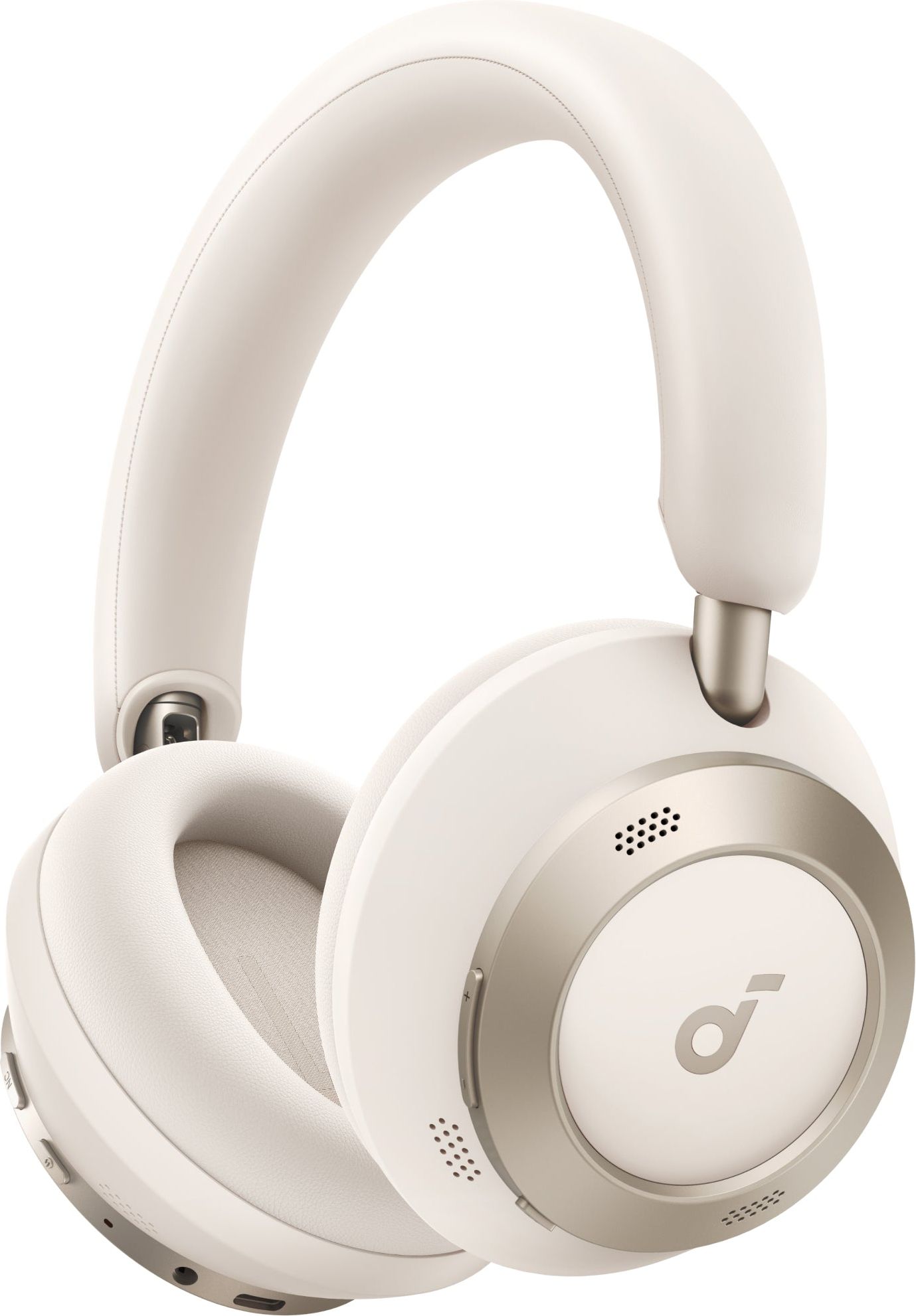 Soundcore Space One Pro Over-Ear Headphones - White - 60H Battery - Adaptive ANC