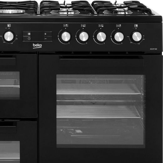 Beko KDVF100K 100cm Dual Fuel Range Cooker - Black