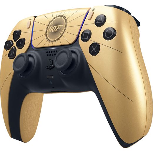 PlayStation DualSense Wireless Controller Wireless Controller For PlayStation 5,Android,Mac,PC,iOS - Black / Gold - Left perspective