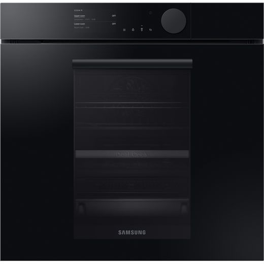 Samsung Infinite NV75T8979RK Wifi Connected Built In Electric Single Oven with added Steam Function - Onyx Black - A+ Rated