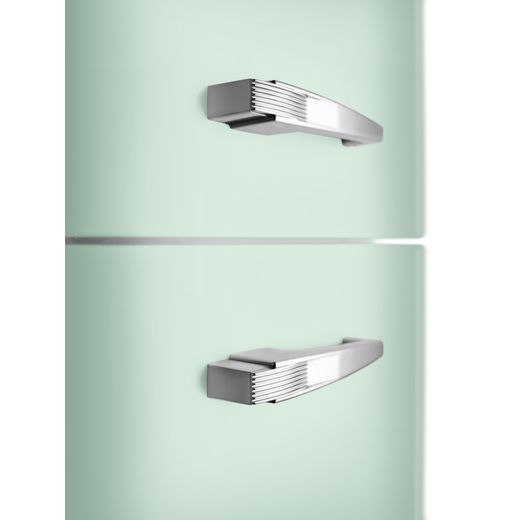 Smeg 50s Style Retro Right Hand Hinge FAB30RPG6UK 172cm 80/20 Fridge Freezer - Pastel Green - Handles