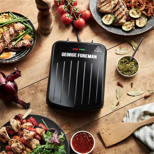 George Foreman Fit Grill - Small 25800 Health Grill - Black - Grill in kitchen shot