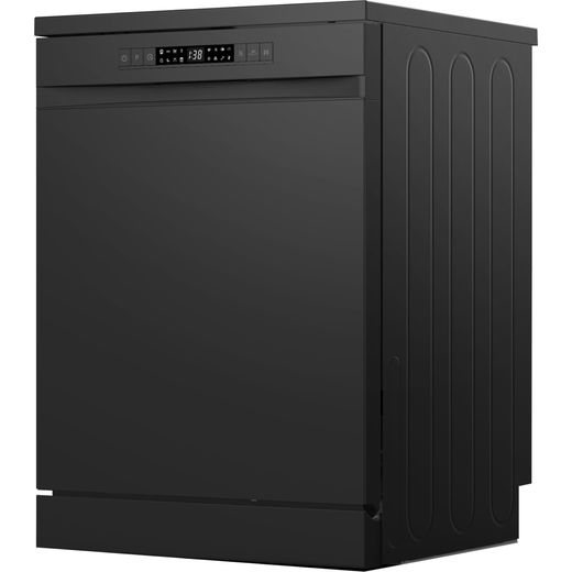 Hisense Standard Dishwasher - Black - Left perspective shot 