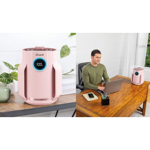 Shark NeverChange5 Compact Pro HP072UKPK Air Purifier - Quartz - ait purifier in office shot