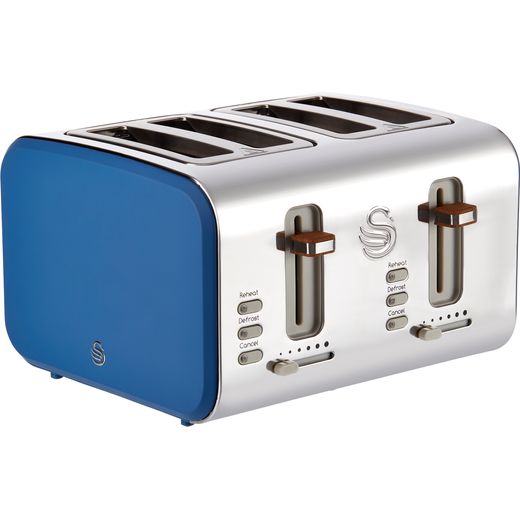 Swan Nordic ST14620BLUN 4 Slice Toaster - Blue
