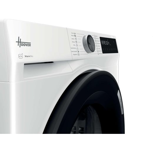 Hoover HBR 10N3BX-80 HBR 10N3BX-80 Wifi Connected Heat Pump Tumble Dryer - White - close up shot