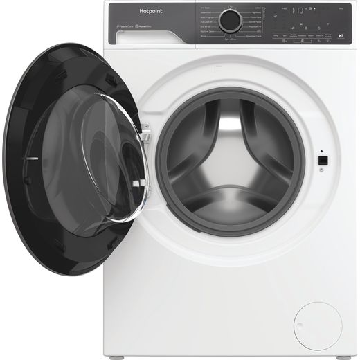 Hotpoint HP 124A CARE UK FabricCare Pro HP 124A CARE UK Washing Machine with 1400 rpm - White  - Front with door open shot