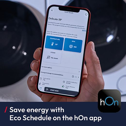 Hoover Pro Dry Series 7 HBQ 10N4BJX-80 Wifi Connected 10Kg Heat Pump Tumble Dryer - Matte Black - Annotation - Eco Schedule
