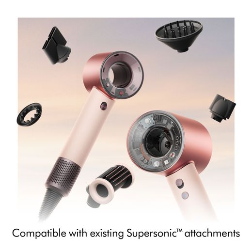 Dyson Supersonic Travel™ Hair Dryer - Ceramic Pink / Rose Gold - Annotation - compatible shot