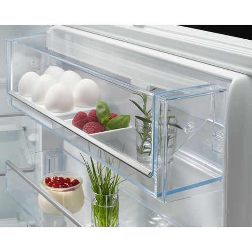 AEG 8000 Series Frost Free Fridge Freezer - White - Door shelf close up shot