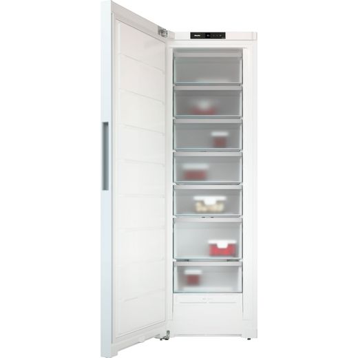 Miele Frost Free Upright Freezer - White - Door open
