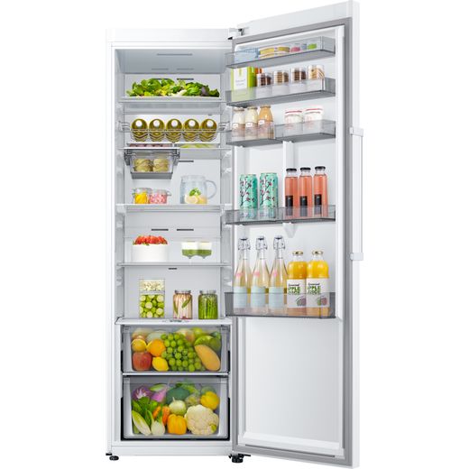 Samsung RR39C7BB7WW 186cm Fridge - White - Door open
