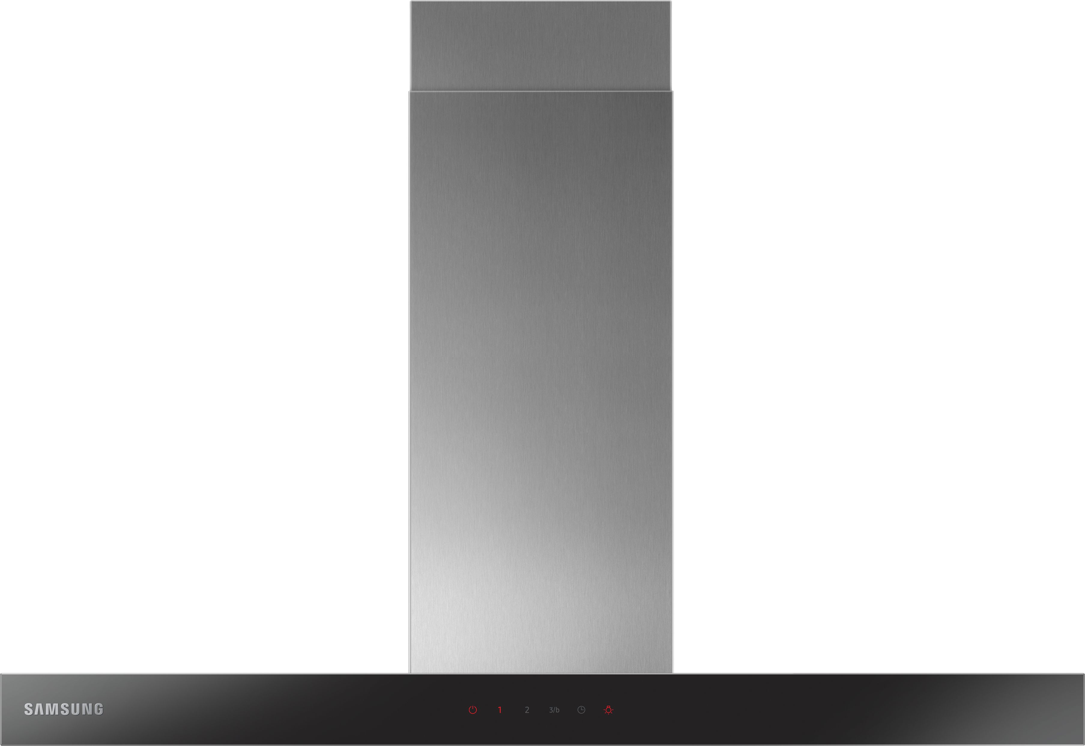 Samsung Wall-Mounted Cooker Hood - Stainless Steel - 900mm Width - 531 m³/h Extraction - 4 Speeds - Touch Control