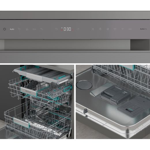 Hisense Auto Dose Standard Dishwasher - Stainless Steel - Combination shot
