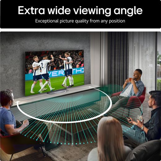 LG C55LA 55" 4K Ultra HD OLED Smart TV - Annotation - Extra wide viewing angle