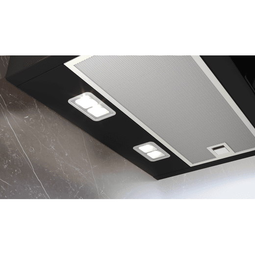 LSiemens LC67KFN60B Chimney Cooker Hood - Black - Underneath filter shot