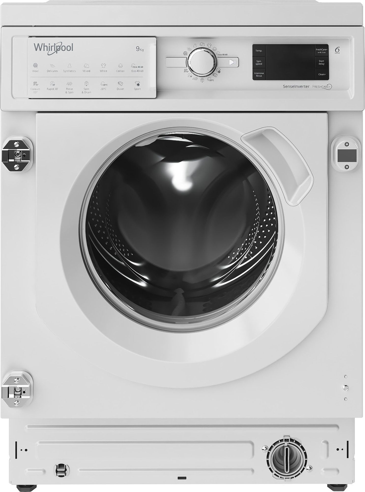 Whirlpool BIWMWG91485UK Integrated 9kg Washing Machine with 1400 rpm - White - B Rated, White